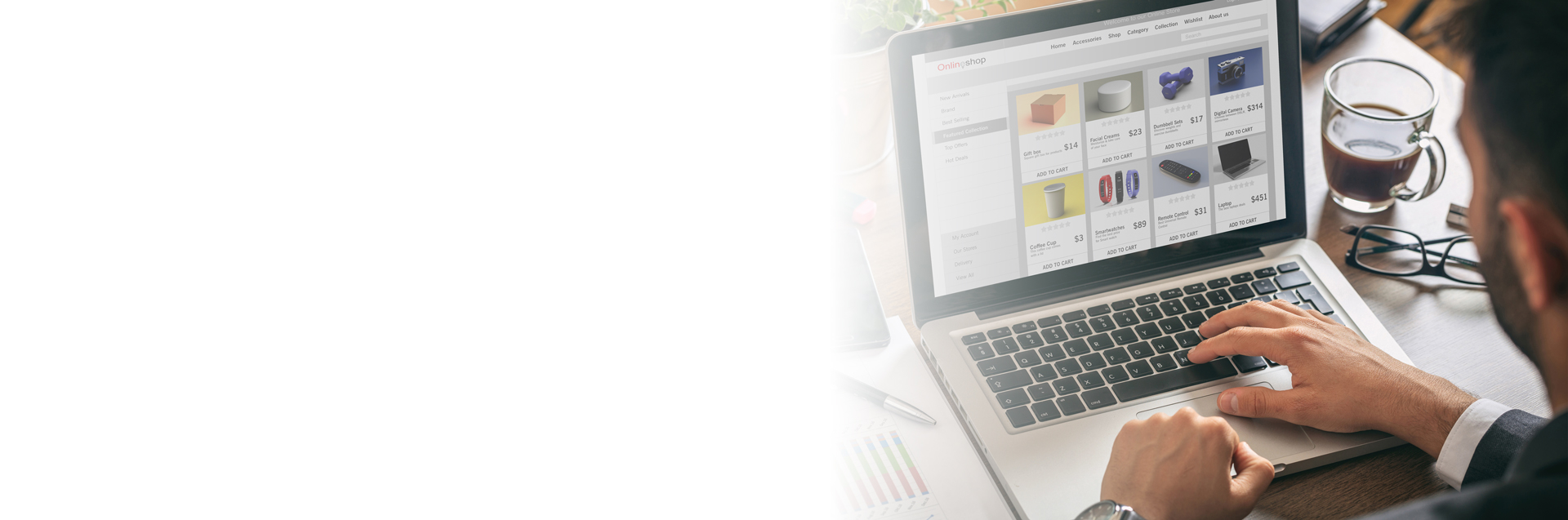 E-commerce and Website Background